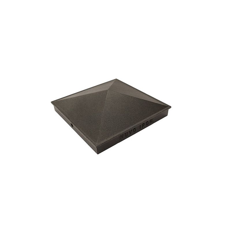 Nuvo Iron PCP03 5.5INX5.5IN Post Cap, 5-1/2 in L, 5-1/2 in W, Aluminum, Black Black