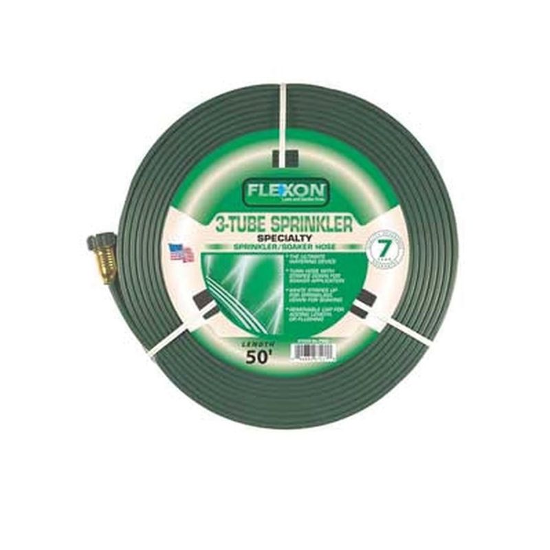 Flexon FS25 Sprinkler Hose, 25 ft L, Vinyl, Green Green