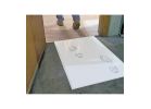 Surface Shields Step N Peel DG30W Reusable Tacky Clean Mat, 31-1/2 in L, 25-1/2 in W, 2 mil Thick, Acrylic/Polyethylene White (Pack of 4)