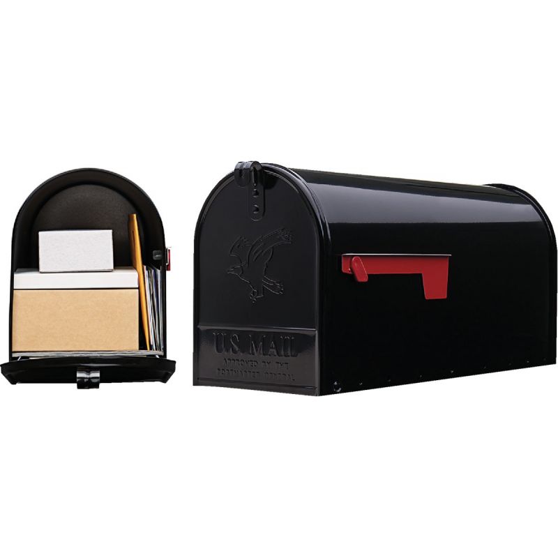 Gibraltar Elite Large Series Post Mount Mailbox Large, Black