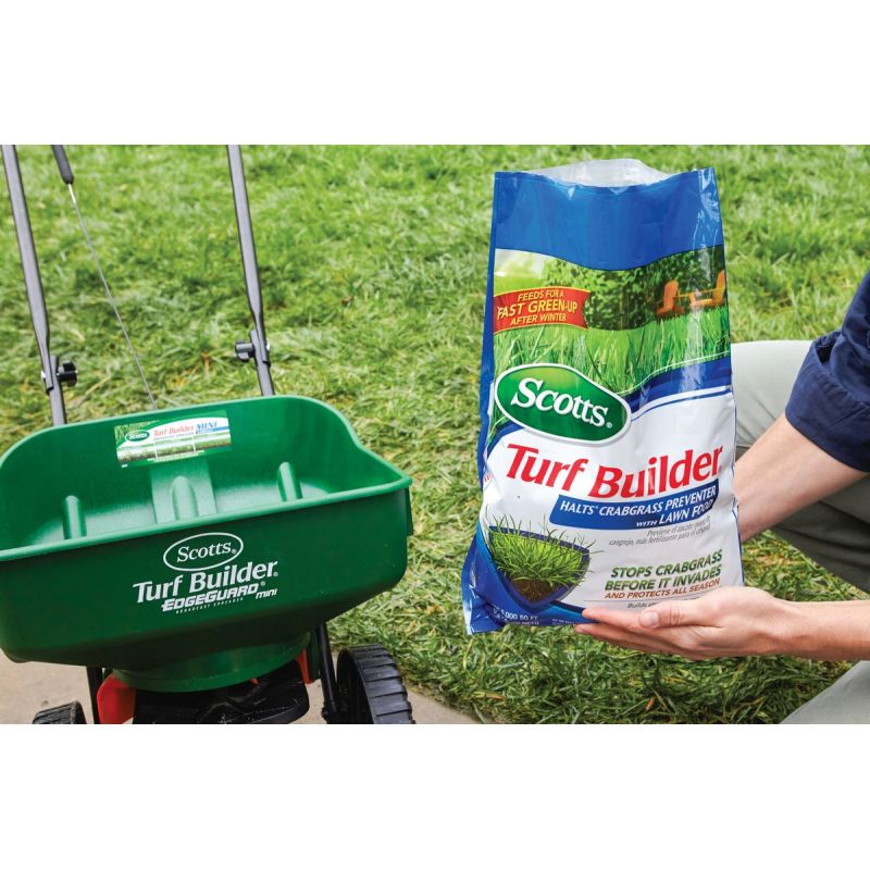 Scotts Turf Builder Lawn Fertilizer With Halts Crabgrass Preventer 13.35 Lb.
