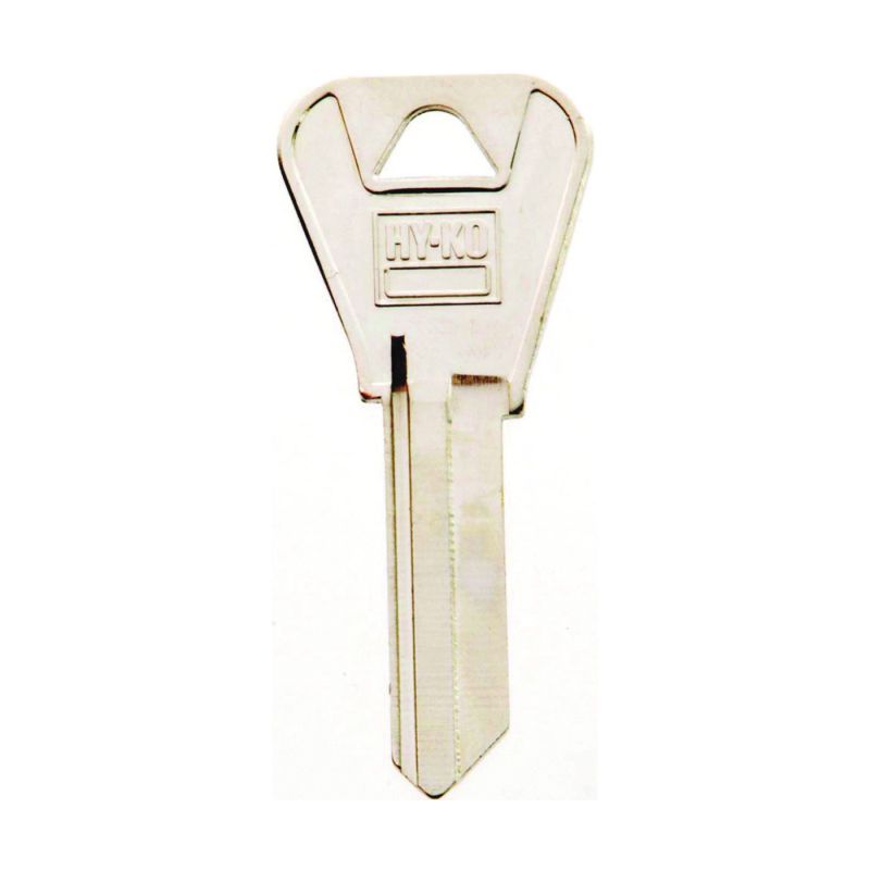 Hy-Ko 11010WR3 Key Blank, Brass, Nickel, For: Weiser Cabinet, House Locks and Padlocks