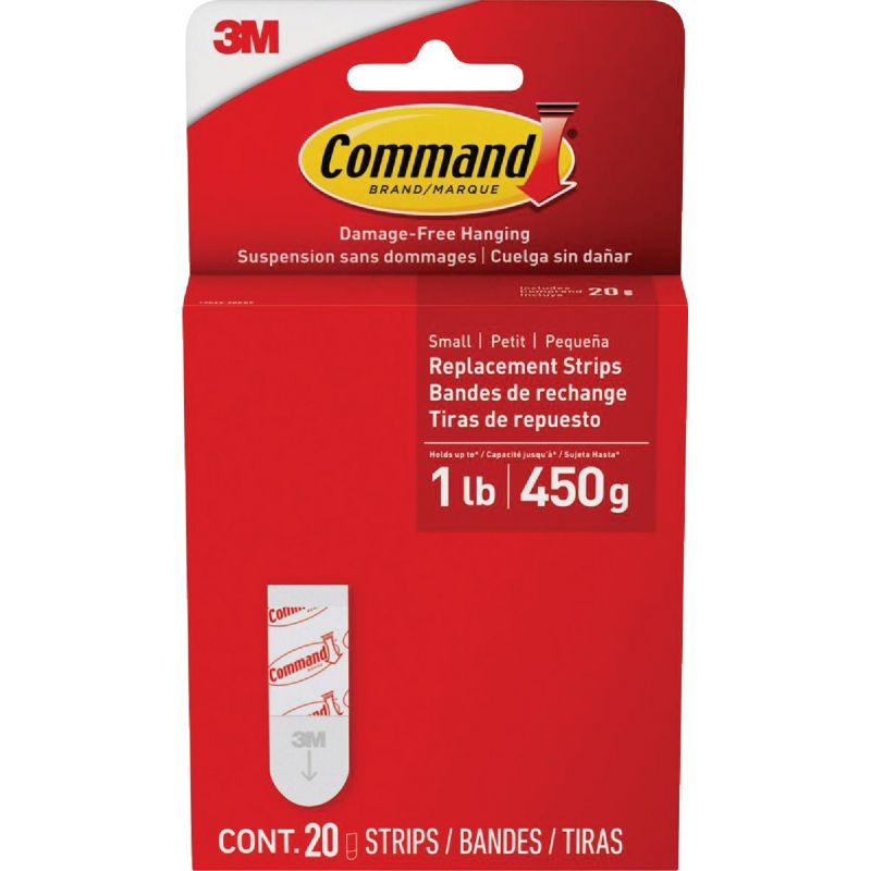 3M Command Small Adhesive Strip White