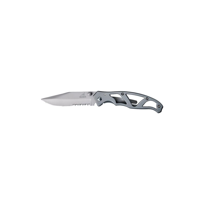 Gerber 22-48443 Folding Pocket Knife, 3.01 in L Blade, HCS Blade, 1-Blade, Silver Handle 3.01 In