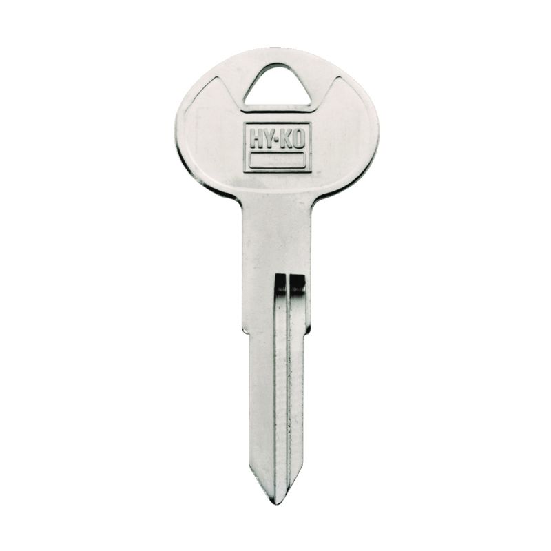Hy-Ko 11010DA28 Automotive Key Blank, Brass, Nickel, For: Nissan Vehicle Locks