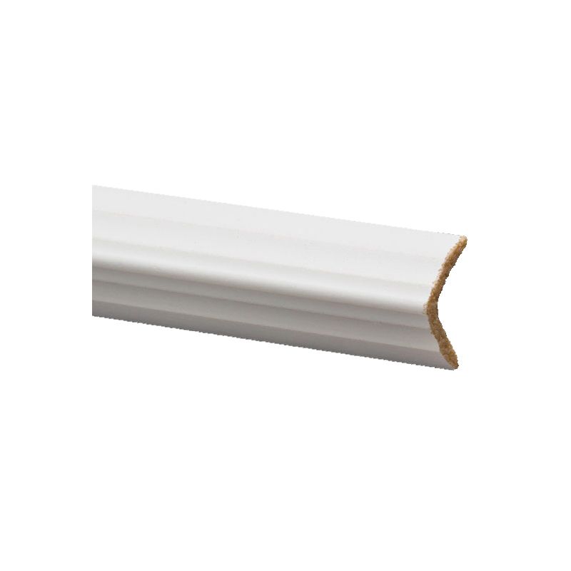 Inteplast Group 206 52060800032 Outside Corner Moulding, 8 ft L, 15/16 in W, Polystyrene, Crystal White Crystal White
