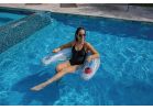 PoolCandy Holographic Sun Chair Pool Float Silver, Floating Lounge Chair