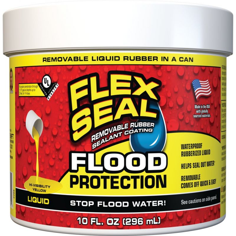 Flex Seal Flood Protection Rubber Sealant Yellow, 10 Oz.