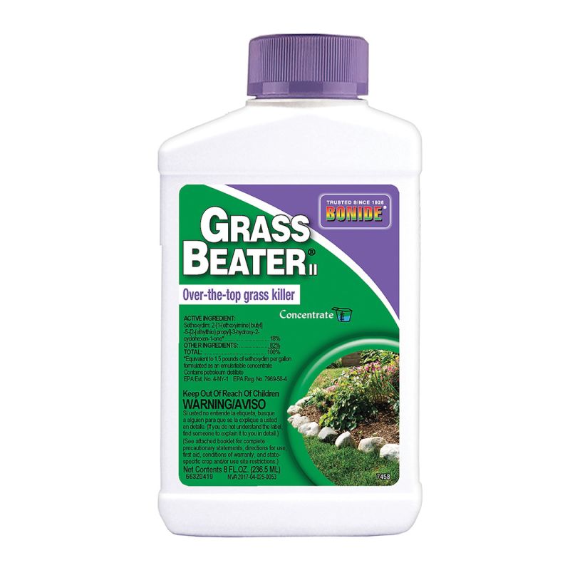 Bonide Grass Beater 7458 Grass Killer, Liquid, Amber, 8 oz Bottle Amber