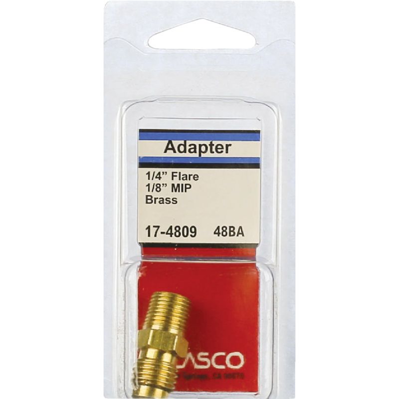 Lasco Male Flare X Male Pipe Thread Adapter 1/4 In. MFL X 1/8 In. MPT