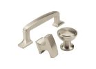 Amerock Westerly Series BP53719G10 Cabinet Pull, 4-1/4 in L Handle, 1-1/4 in H Handle, 1-1/4 in Projection, Zinc Transitional