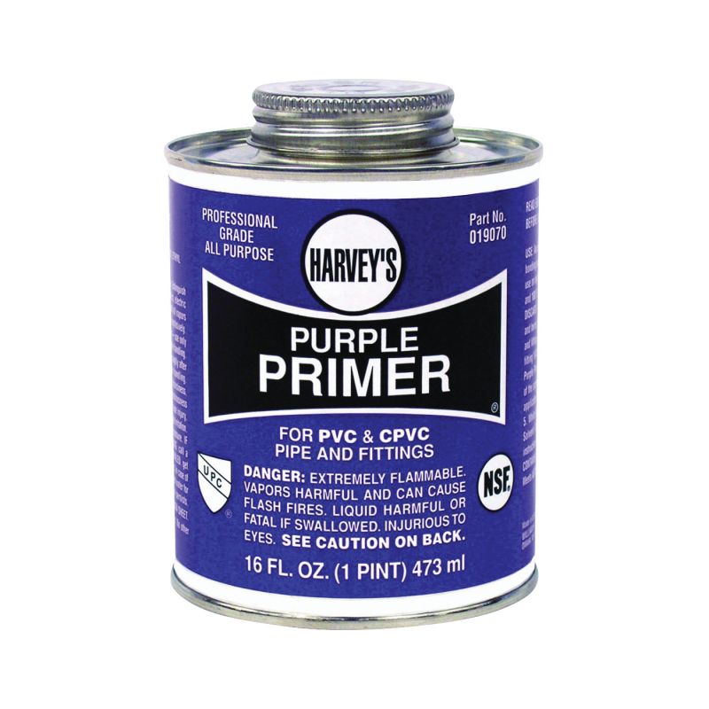 Harvey 19070-12 All-Purpose Professional-Grade Primer, Liquid, Purple, 16 oz Can Purple