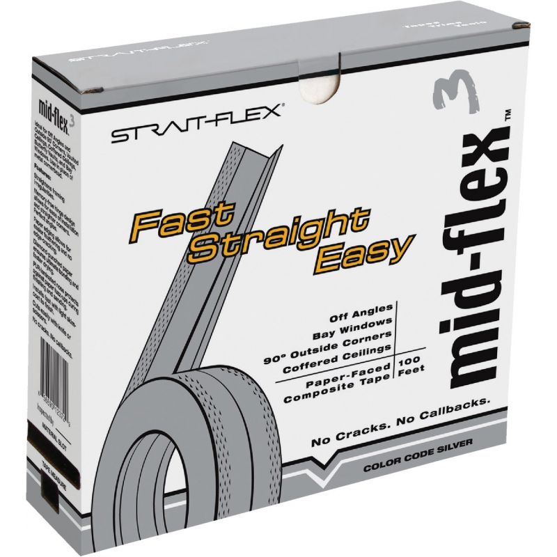 Strait-Flex Mid-Flex 300 Drywall Tape Silver