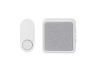 globe 18000174 Doorbell Kit, Wireless, 4.5 V, 85 dB, White White