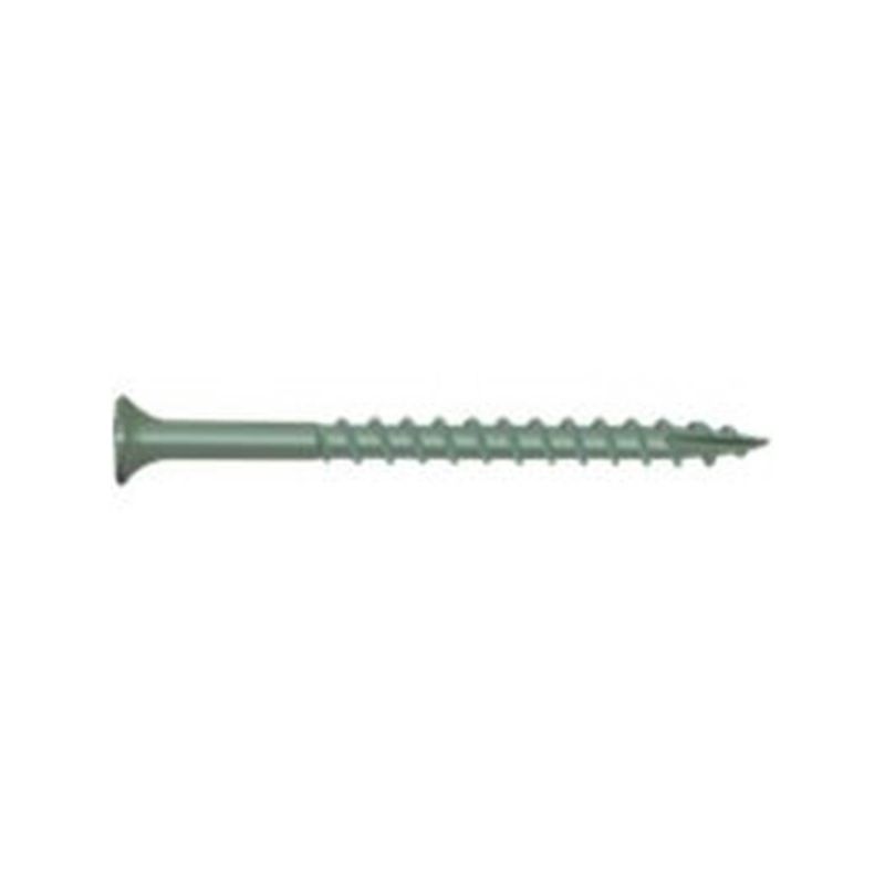 CAMO 0341200 Deck Screw, #10 Thread, 4 in L, Bugle Head, Star Drive, Type 17 Slash Point, Carbon Steel, ProTech-Coated