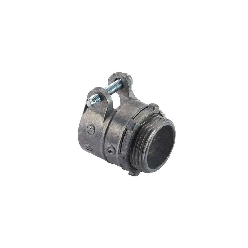 Halex 20420 Squeeze Connector, 3/8 in, Zinc-Plated
