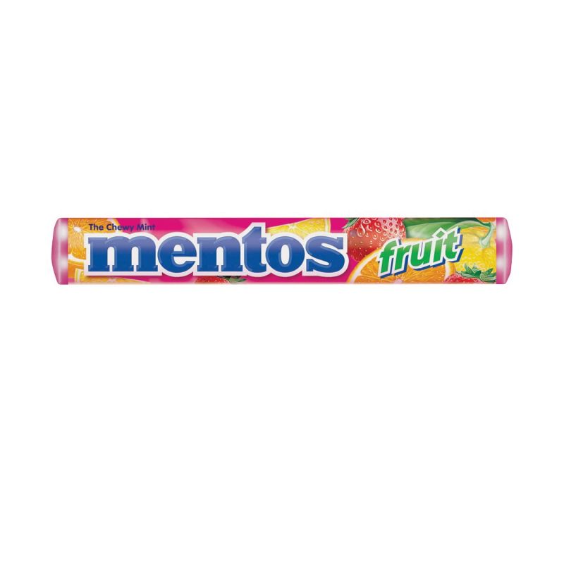 Mentos MF15 Fruit Rolls, Assorted Fruits Flavor, 1.32 oz