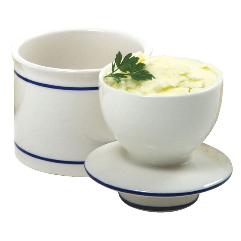 Norpro Stoneware Butter Keeper White