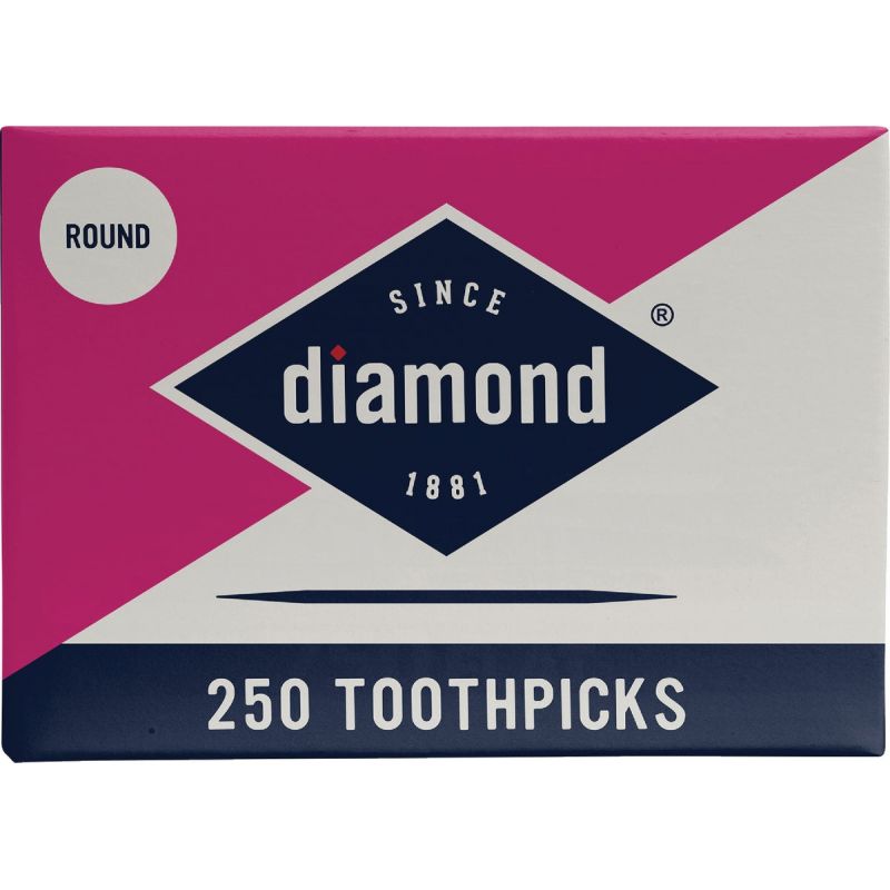 Diamond Round Toothpicks (Pack of 24)