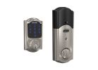 Schlage Connect Series BE469ZP V CAM 619 Electronic Deadbolt, Satin Nickel, Residential, 1 Grade, Metal, Keypad Included