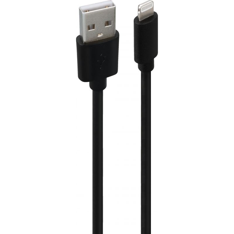 Blue Jet Lightning to Type-A USB Charging &amp; Sync Cable Black