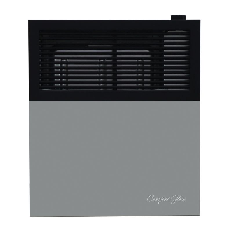 Comfort Glow DVP11 Direct Vent Wall Heater, LPG, 11,000 Btu/h BTU, 375 sq-ft Heating Area, 70 % Efficiency, Black/Gray Black/Gray