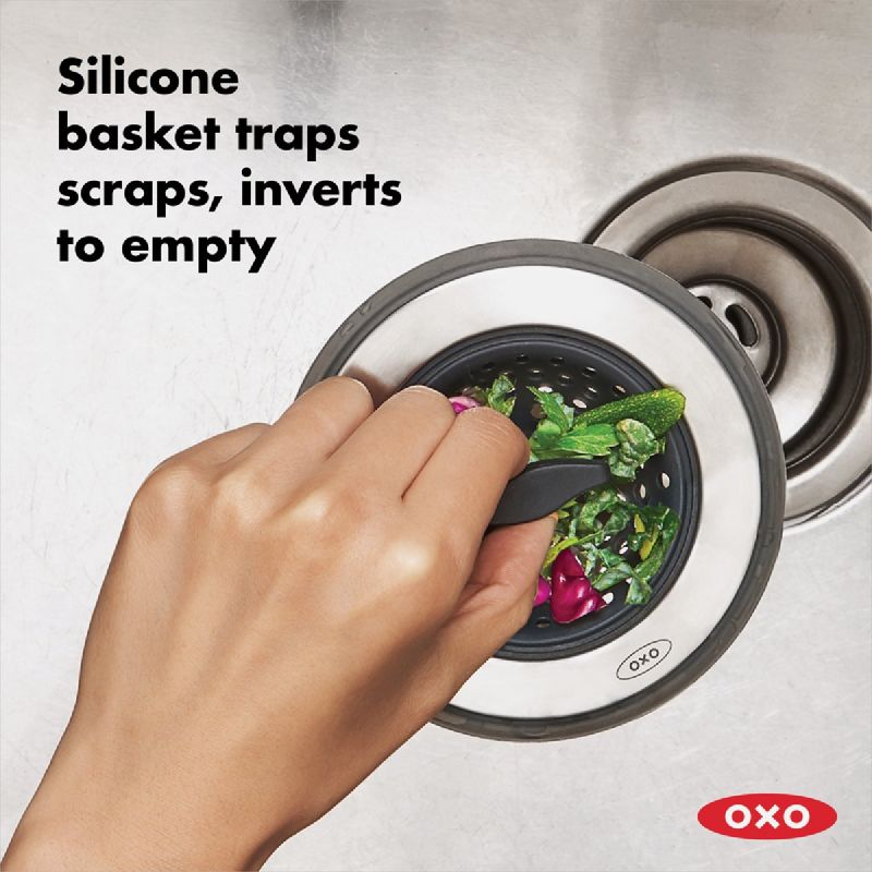 OXO Good Grips Silicone Strainer Silver