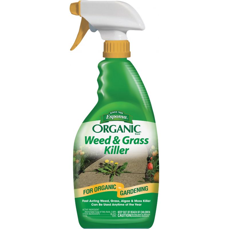 Espoma Organic Weed &amp; Grass Killer 24 Oz., Trigger Spray