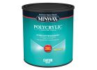 Minwax Polycrylic CM6111144 Waterbased Polyurethane, Ultra Flat, Liquid, Clear, 946 mL Clear