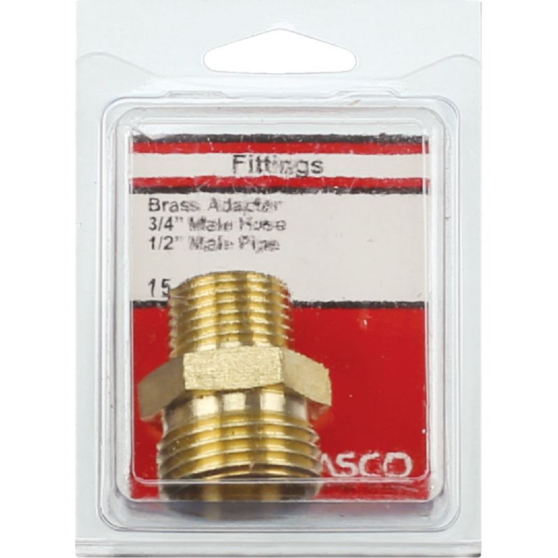 Lasco Male Hose X Male Pipe Adapter 3/4 In. MHT X 1/2 In. MPT