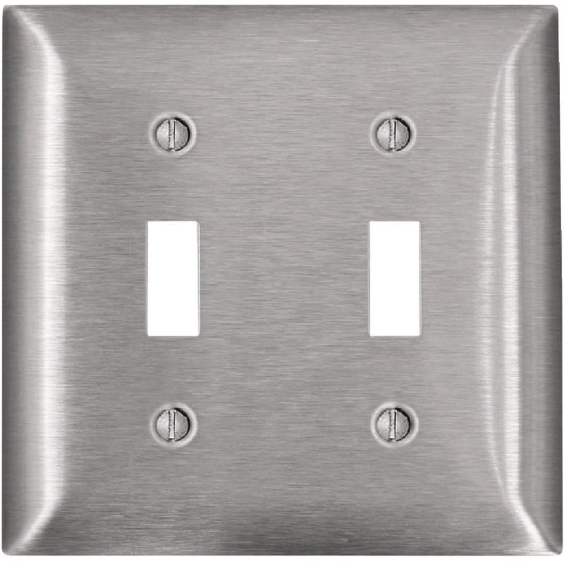 Leviton C-Series Magnetic Switch Wall Plate Stainless Steel