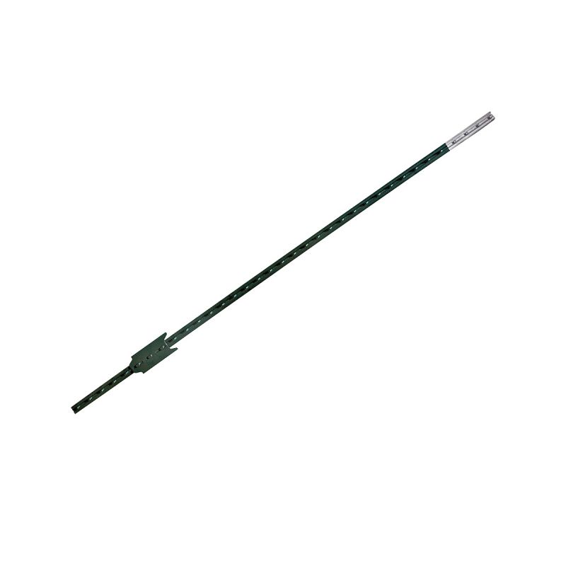 CMC TP125PGN055 T-Post, 5-1/2 ft H, Steel, Green/White Green/White