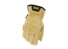 Mechanix Wear LDCW-75-010 Gloves, L, 10 in L, Keystone Thumb, Elastic Cuff, Leather, Tan L, Tan