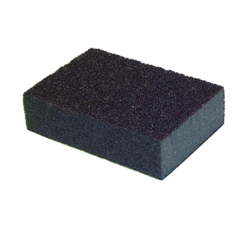 Norton MultiSand 49504 Sanding Sponge, 4 in L, 2-3/4 in W, Fine, Medium S, Black
