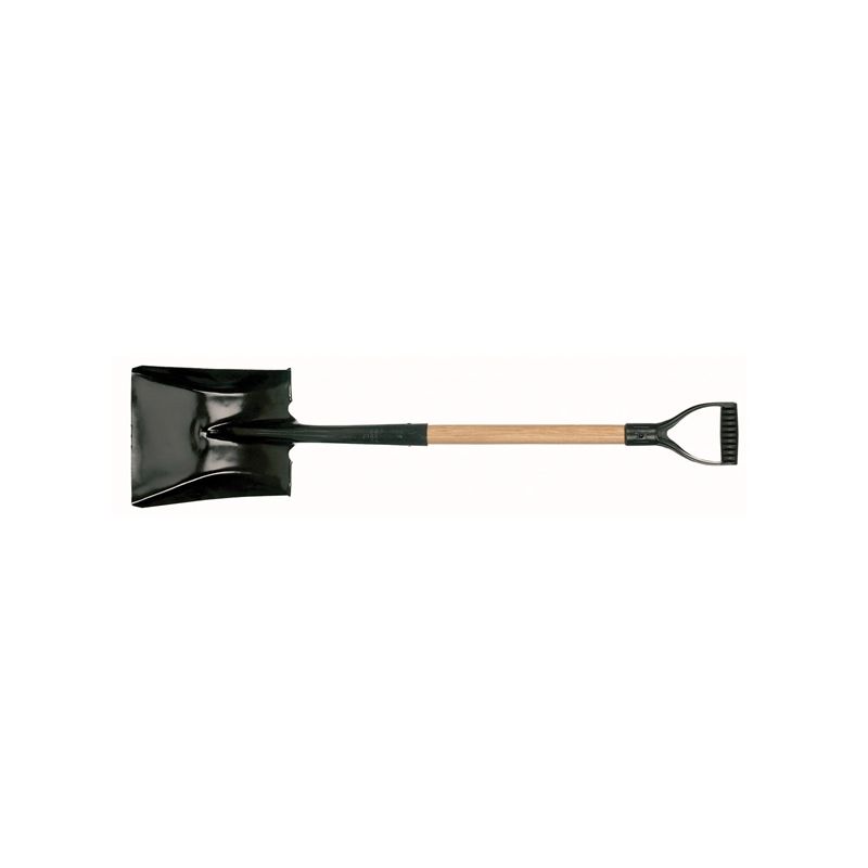 Garant 80421 Shovel, 8-1/2 in W Blade, Steel Blade, Wood Handle, D-Grip Handle, 25-5/8 in L Handle 11 In
