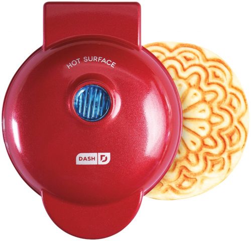 Rise by Dash Mini Waffle Maker, Red