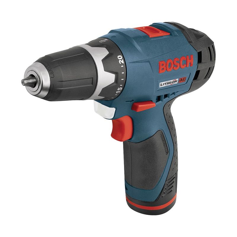 Bosch PS31-2A Drill/Driver Kit, Battery Included, 12 V, 3/8 in Chuck, Single Sleeve Chuck