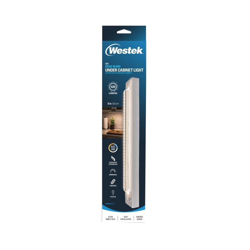 Westek DWSNCCT-L12 Deco-Glow Light, 120 V, 5.5 W, LED Lamp, 420 Lumens, 2700, 3000, 3500, 4000, 5000 K Color Temp