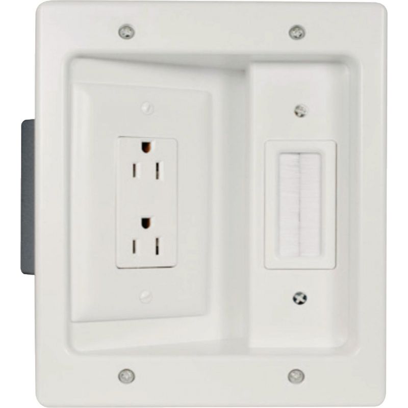 Legrand On-Q In-Wall TV Connection Kit White, 15
