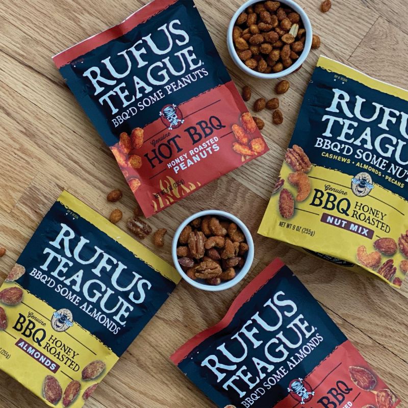 Rufus Teague Honey Roasted Peanuts (Pack of 12)