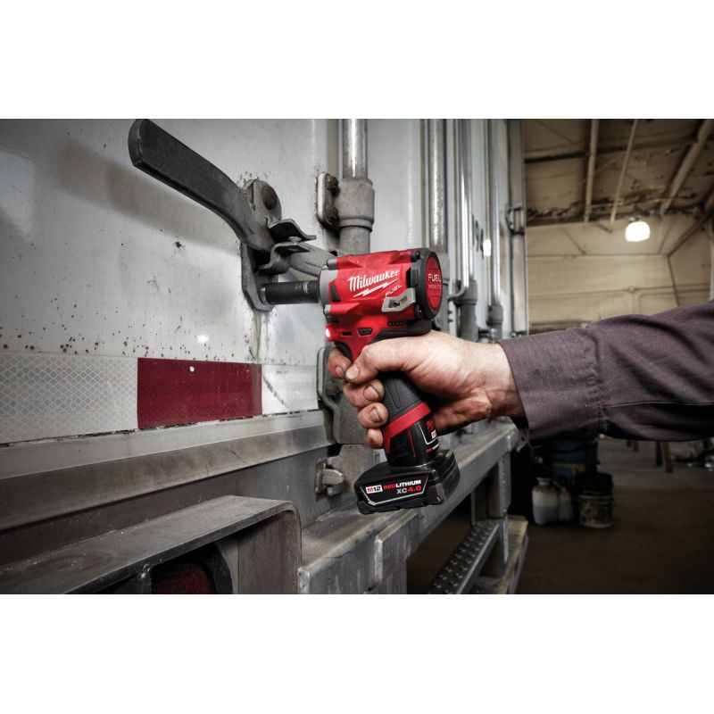 Milwaukee M12 FUEL Lithium-Ion Brushless Stubby Cordless Impact Wrench - Tool Only