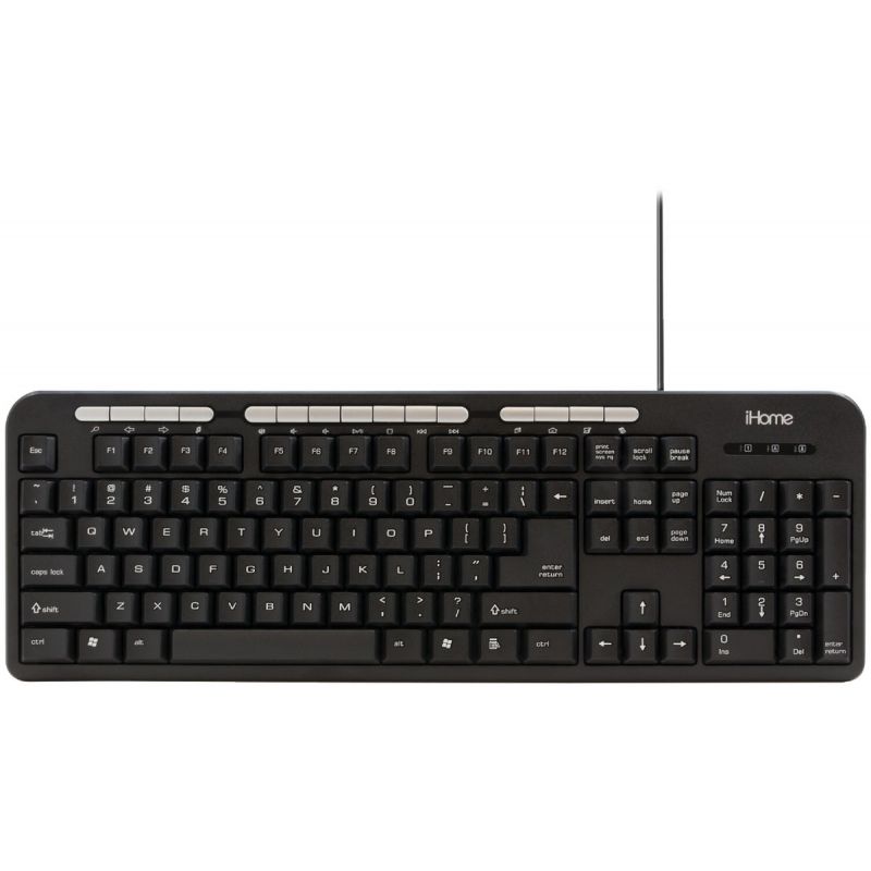 iHome Full Size Keyboard Black