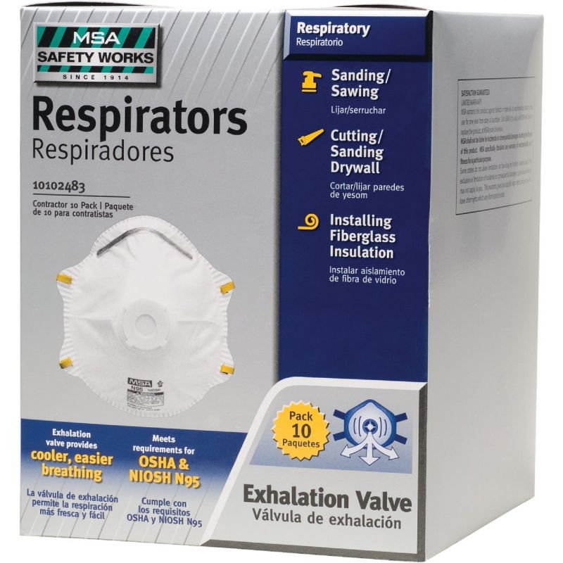 Safety Works Harmful Dust Respirator with Valve Disposable