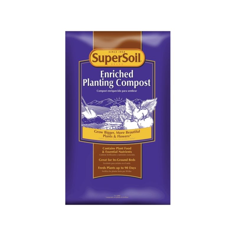 SuperSoil 75452490 Enriched Planting Compost, Solid, 2 cu-ft, Bag