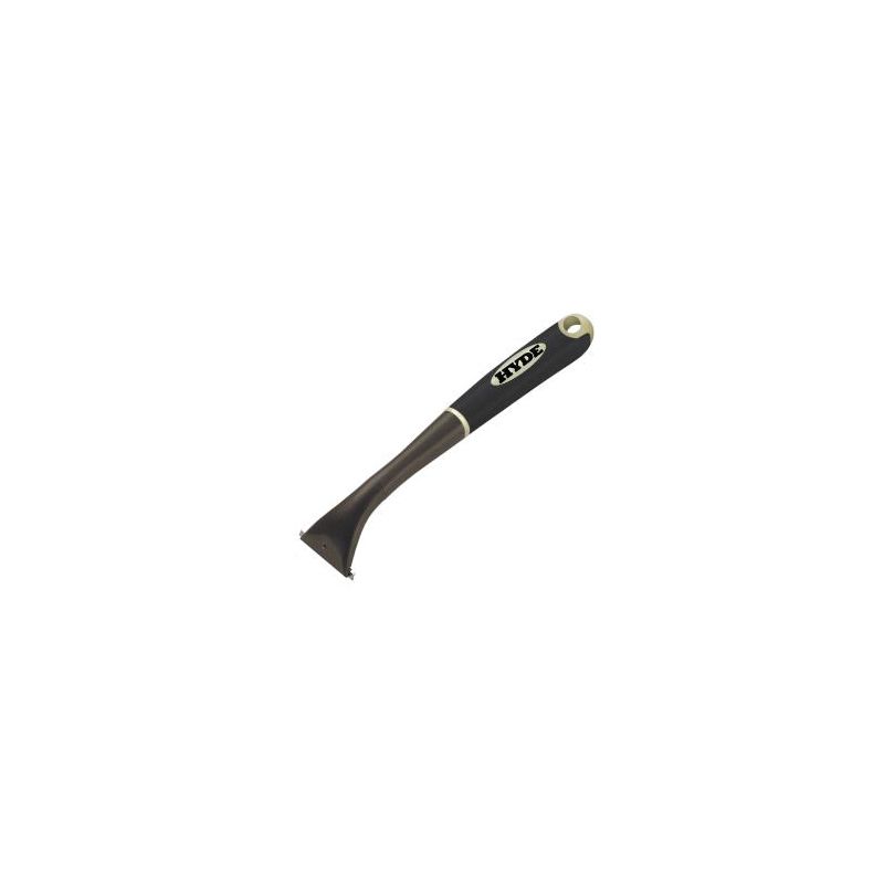 Hyde 10610 Scraper, 2 in W Blade, 2-Edge Blade, Carbide Blade, Rubber Handle, Soft Grip Handle