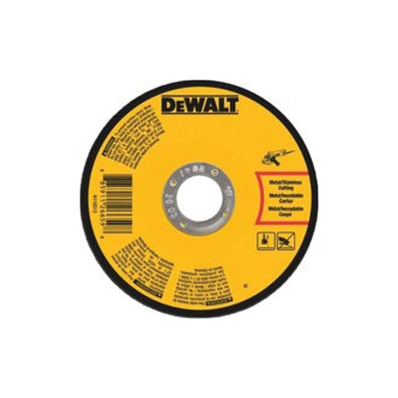 DeWALT DWA8054 Cutting Wheel, 7 in Dia, 0.045 in Thick, 7/8 in Arbor, Very Fine, Aluminum Oxide Abrasive