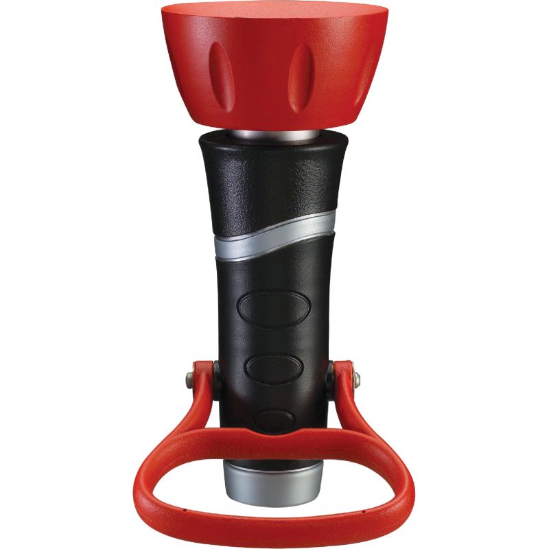 Gilmour Pro Full Flow Metal Fireman Nozzle Red &amp; Black