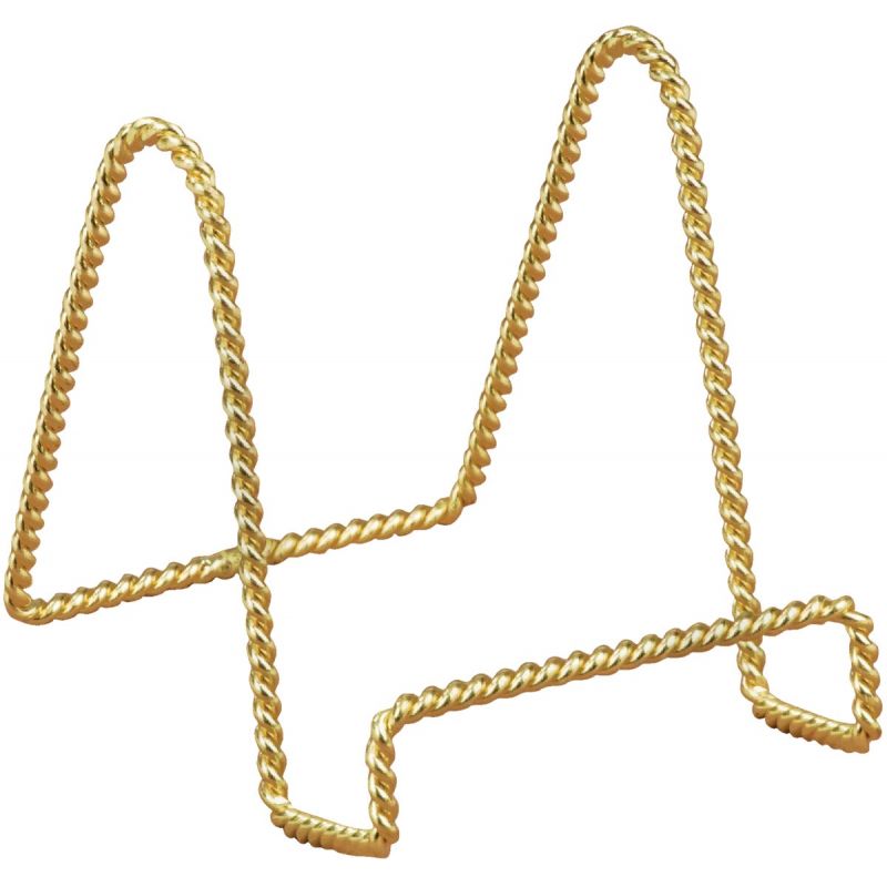 Tripar Twisted Wire Plate Stand Brass