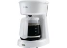 Mr Coffee 12-Cup Simple Brew Switch Coffee Maker 12 Cup, White