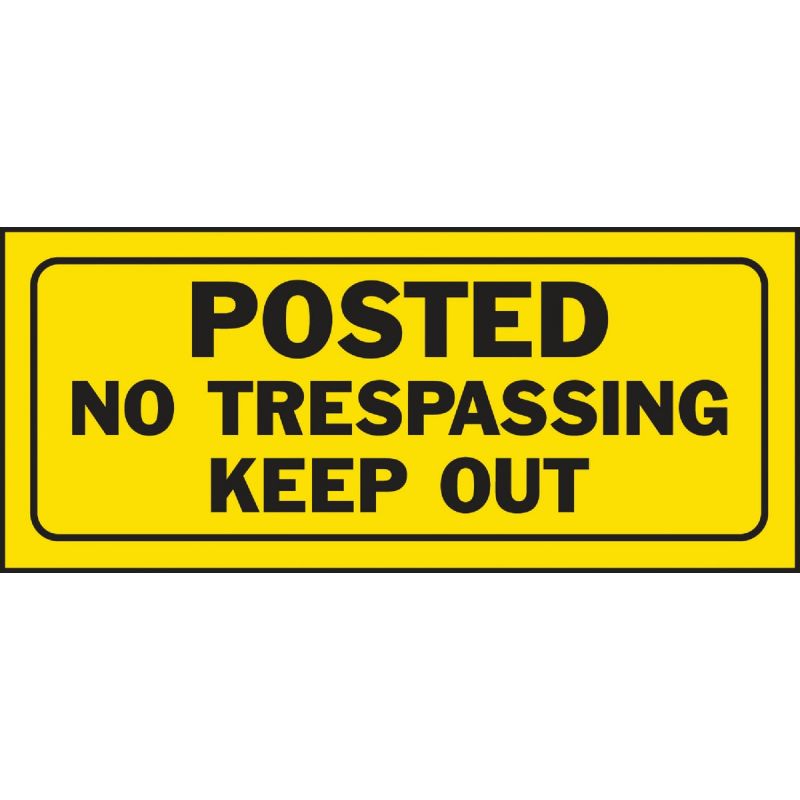 Hy-Ko Posted No Trespassing Weather-Resistant (Pack of 5)